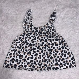 Bundles cheetah print tank top 0-3 months